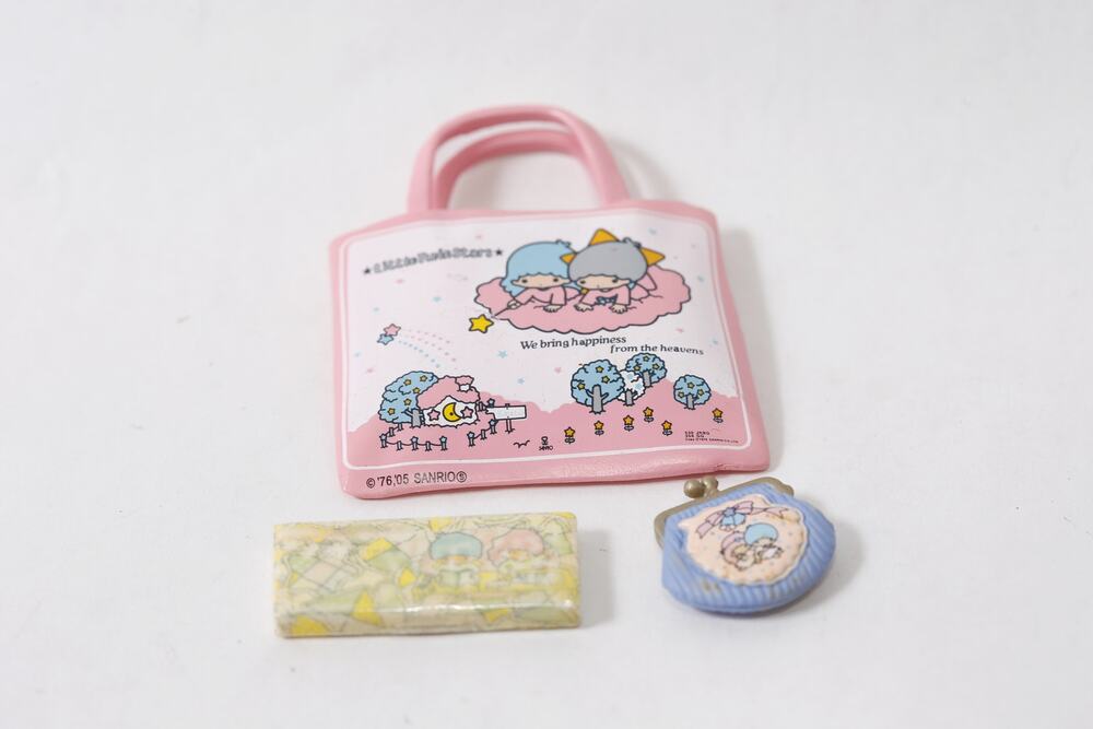 Sanrio Little Twin Stars Toy Purse and Wallet Mini Doll Accessory ~260917-WH 721